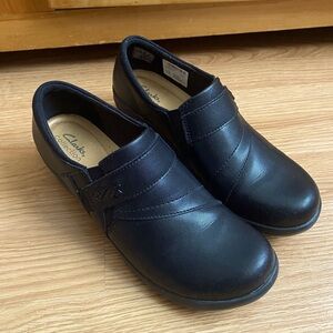 Clarks Women's Angie Pearl Slip On Leather Shoes